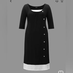 BloomChic Elegant Black and White Maxi Dress